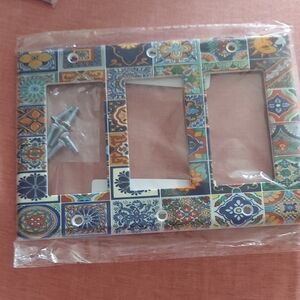 Decorative Tile Pattern Switch Plate Cover